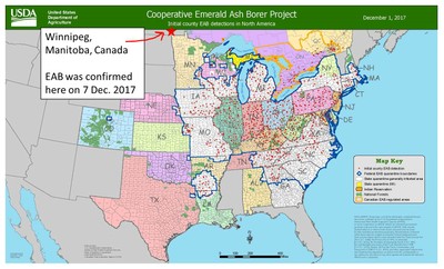 Current EAB map