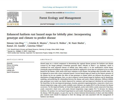 Enhanced Fusiform Rust Hazard Maps for Loblolly Pine